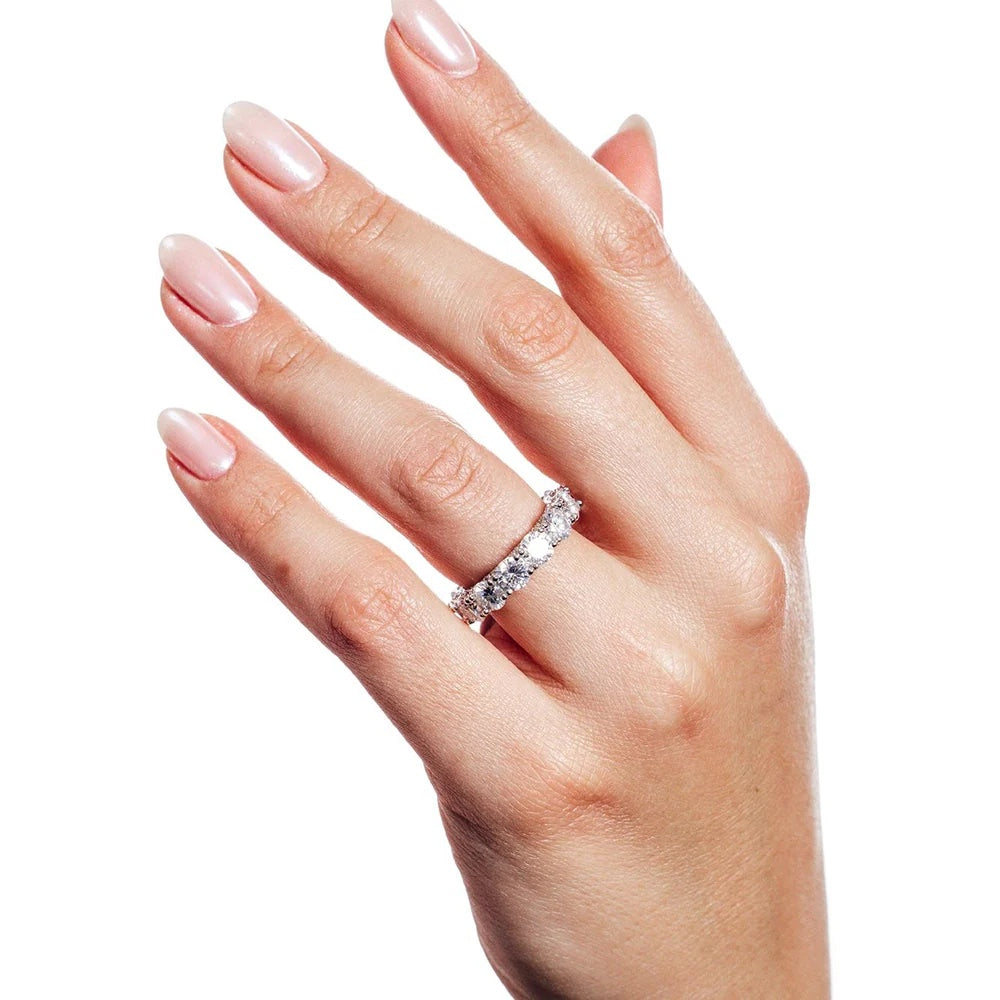 Moissanite Eternity Band Ring