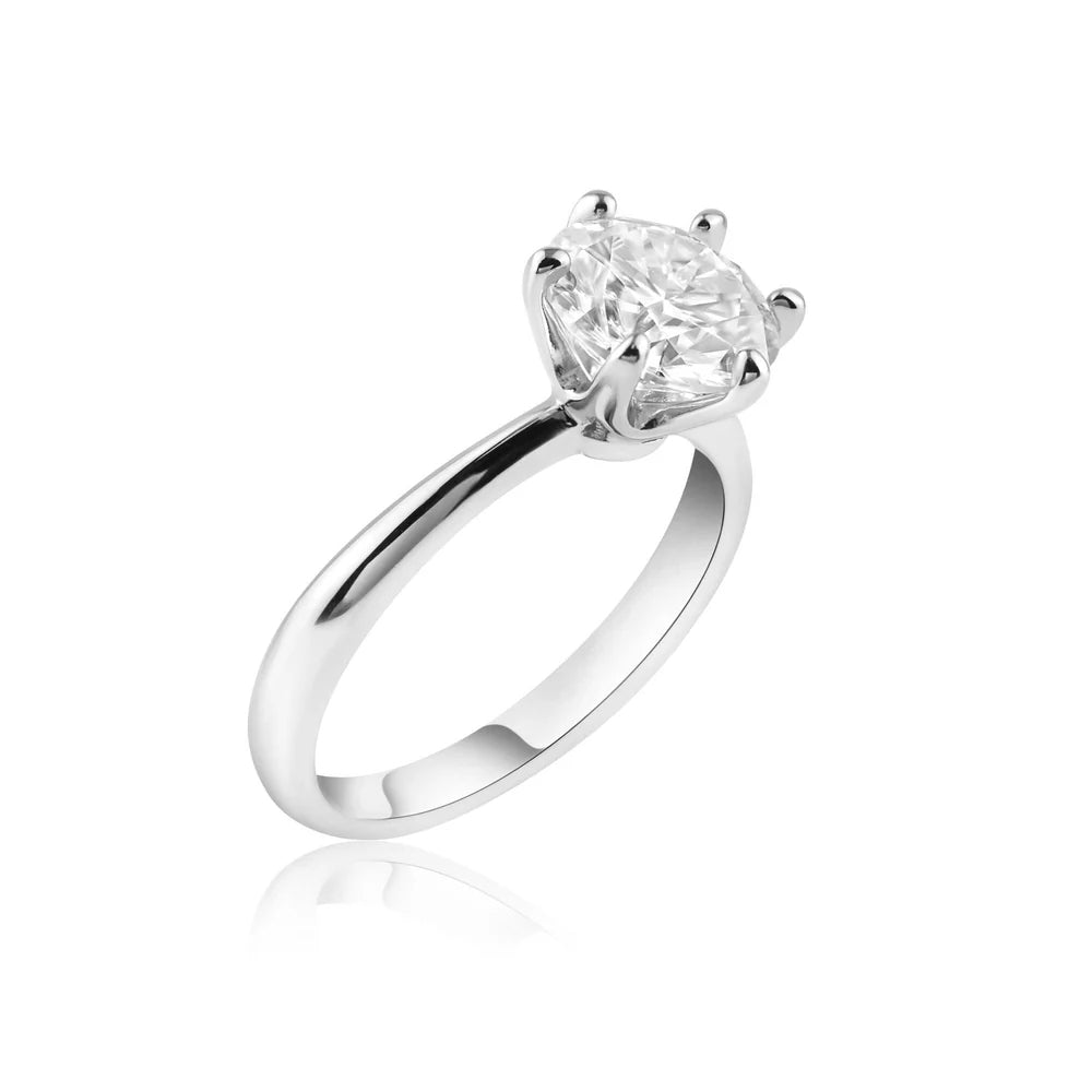 0.51 Carat Lab Grown Diamond Engagement Ring