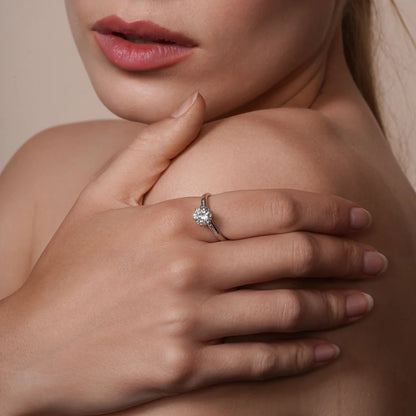Lab Grown Diamonds 1.48 Carat Solitaire Engagement Ring