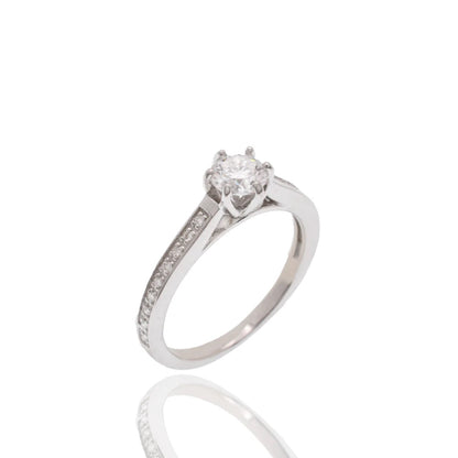 0.59 Carat Lab Grown Diamond Engagement Ring