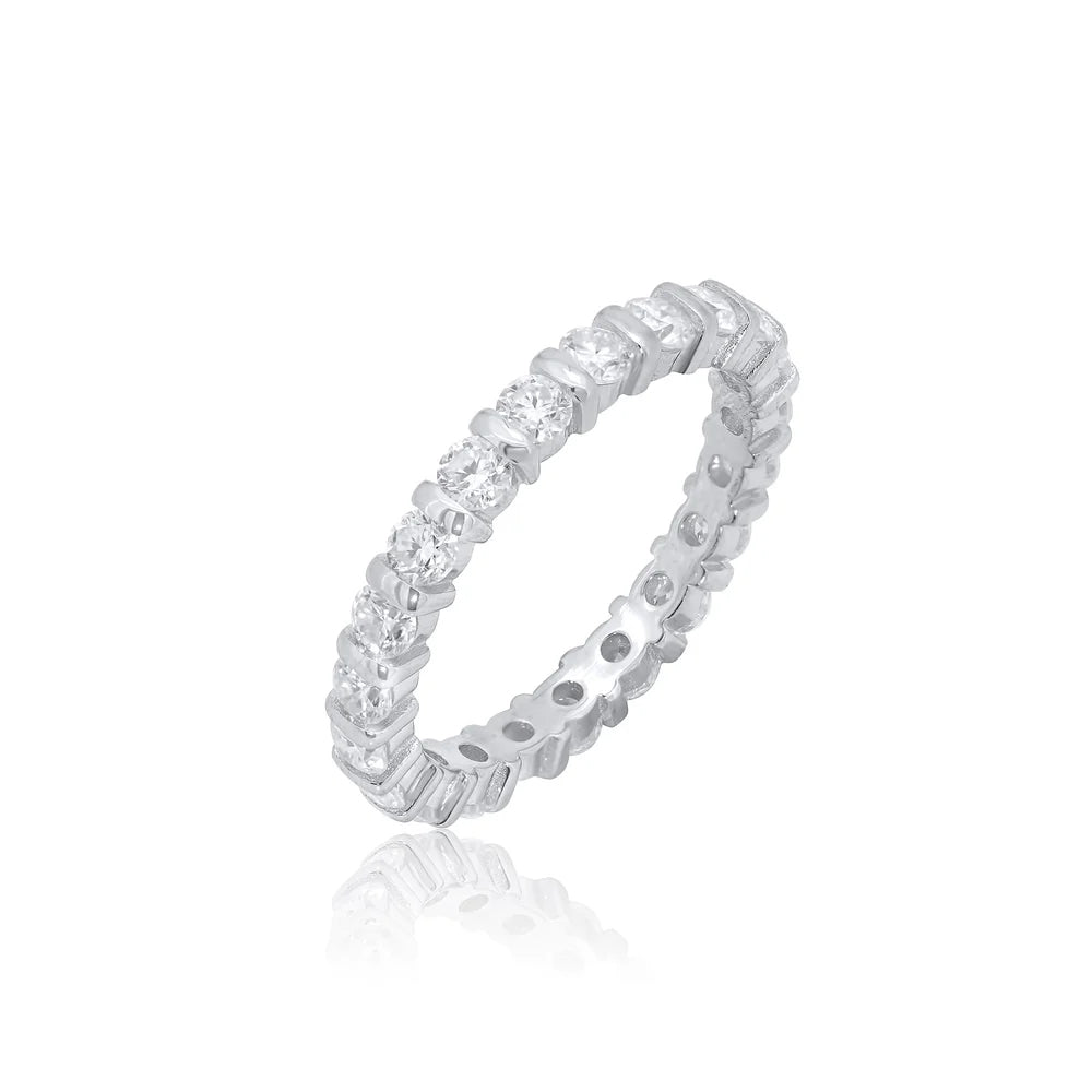 Moissanite Eternity Band