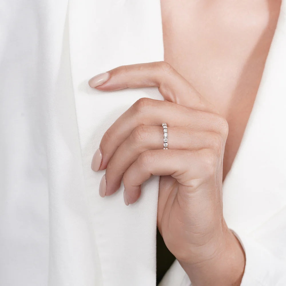 Moissanite Eternity Band
